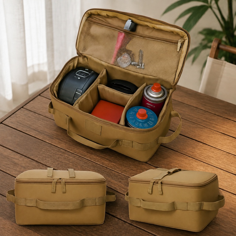 Camping Cooking Books - Durable Camping Storage Tote with Ground