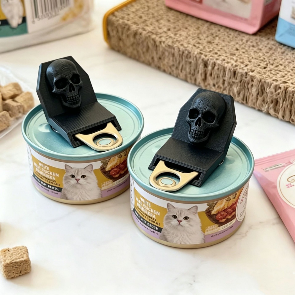 Camping Cooking Can - 2pcs Anti-Slip Skull Jar Opener Gothic