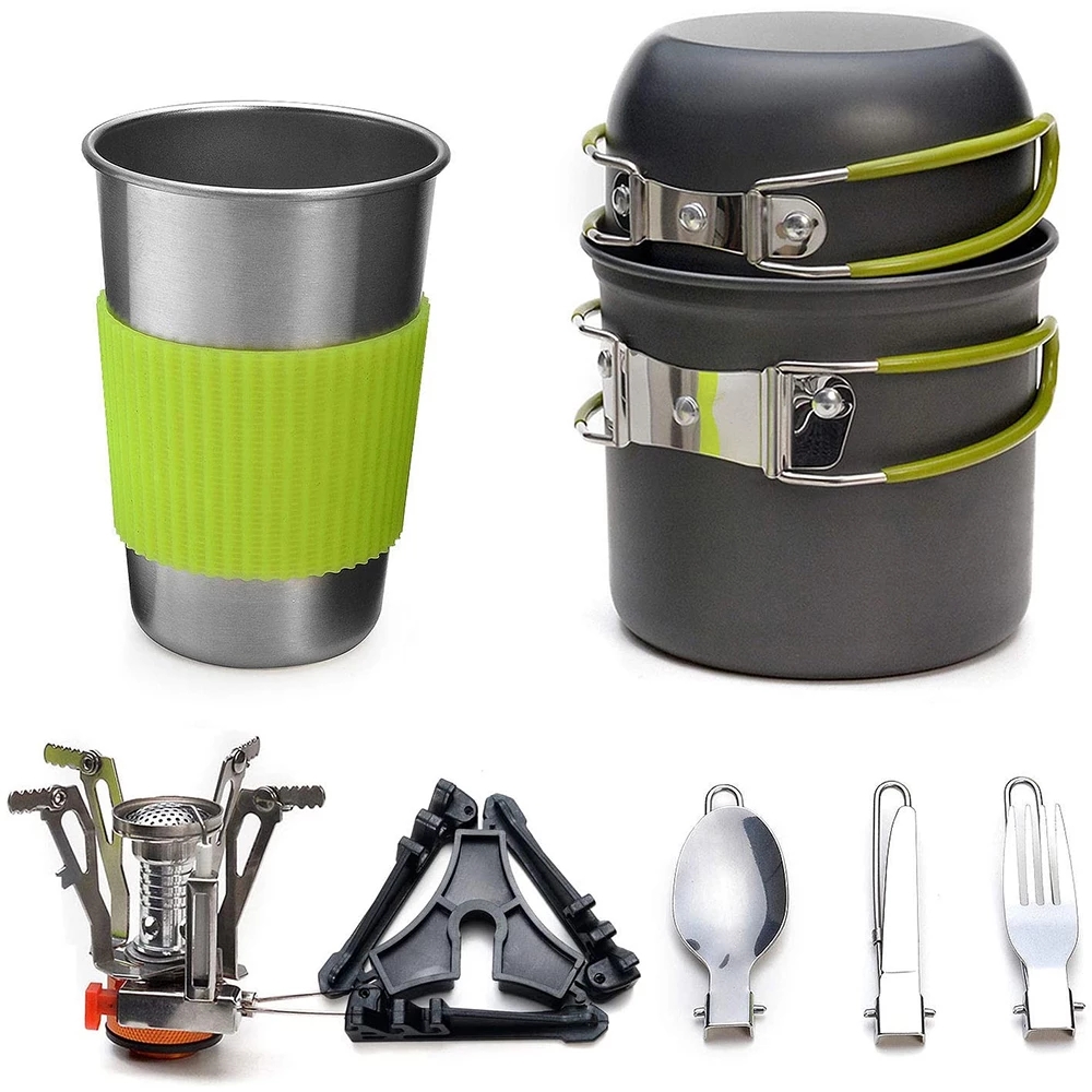 Camping Cooking Books - Camping Cookware Kit with Stove Outdoor