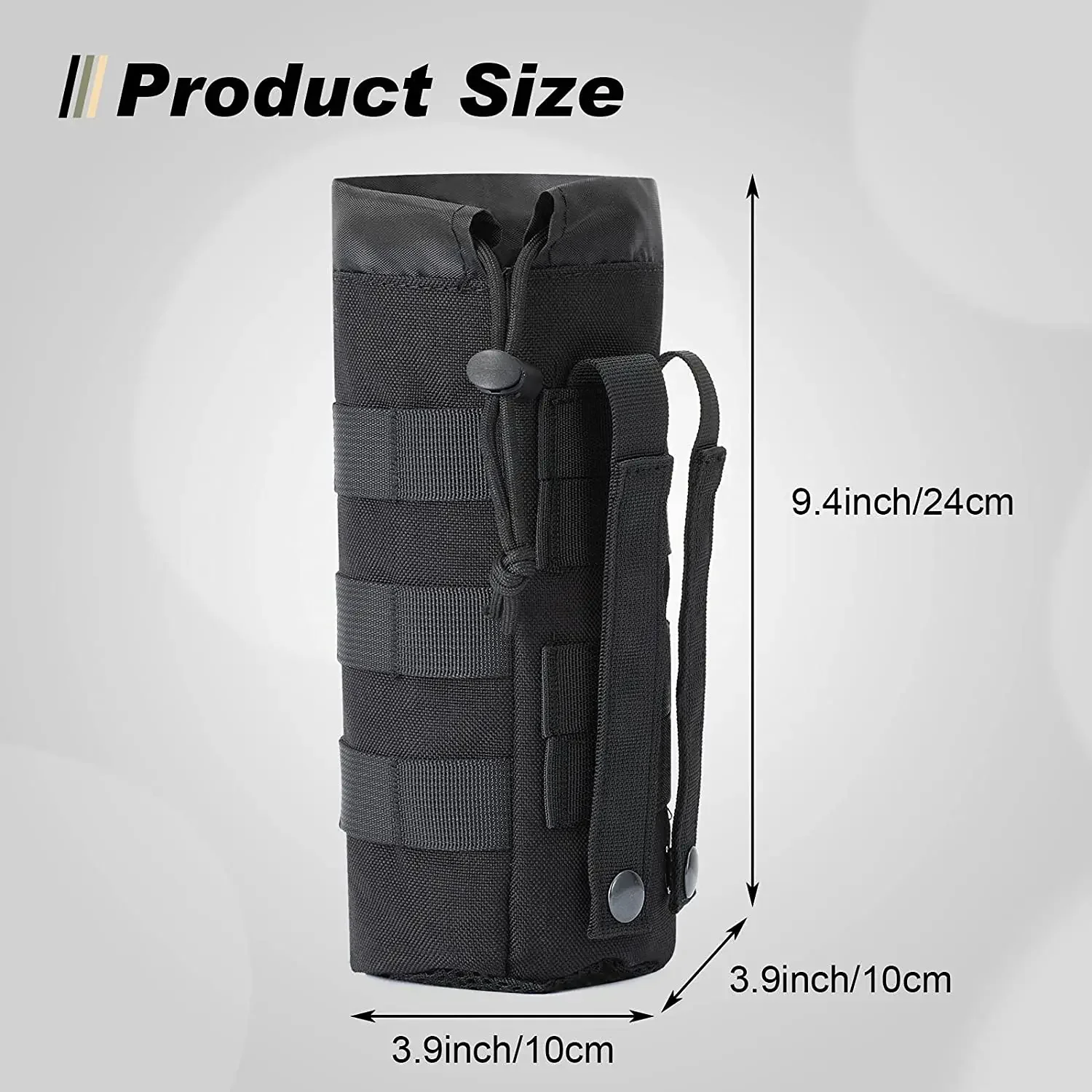 Tactical Molle Water Bottle Ba - огляд і ціна Camping Cooking Can