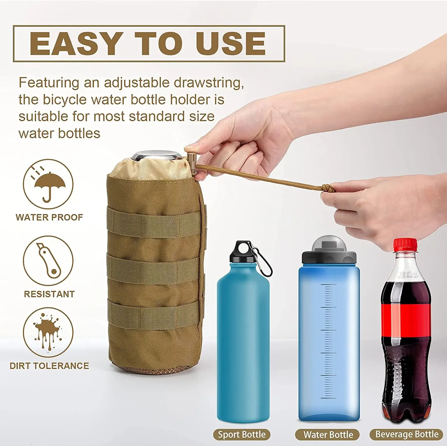 Tactical Molle Water Bottle Ba - огляд і ціна Camping Cooking Can