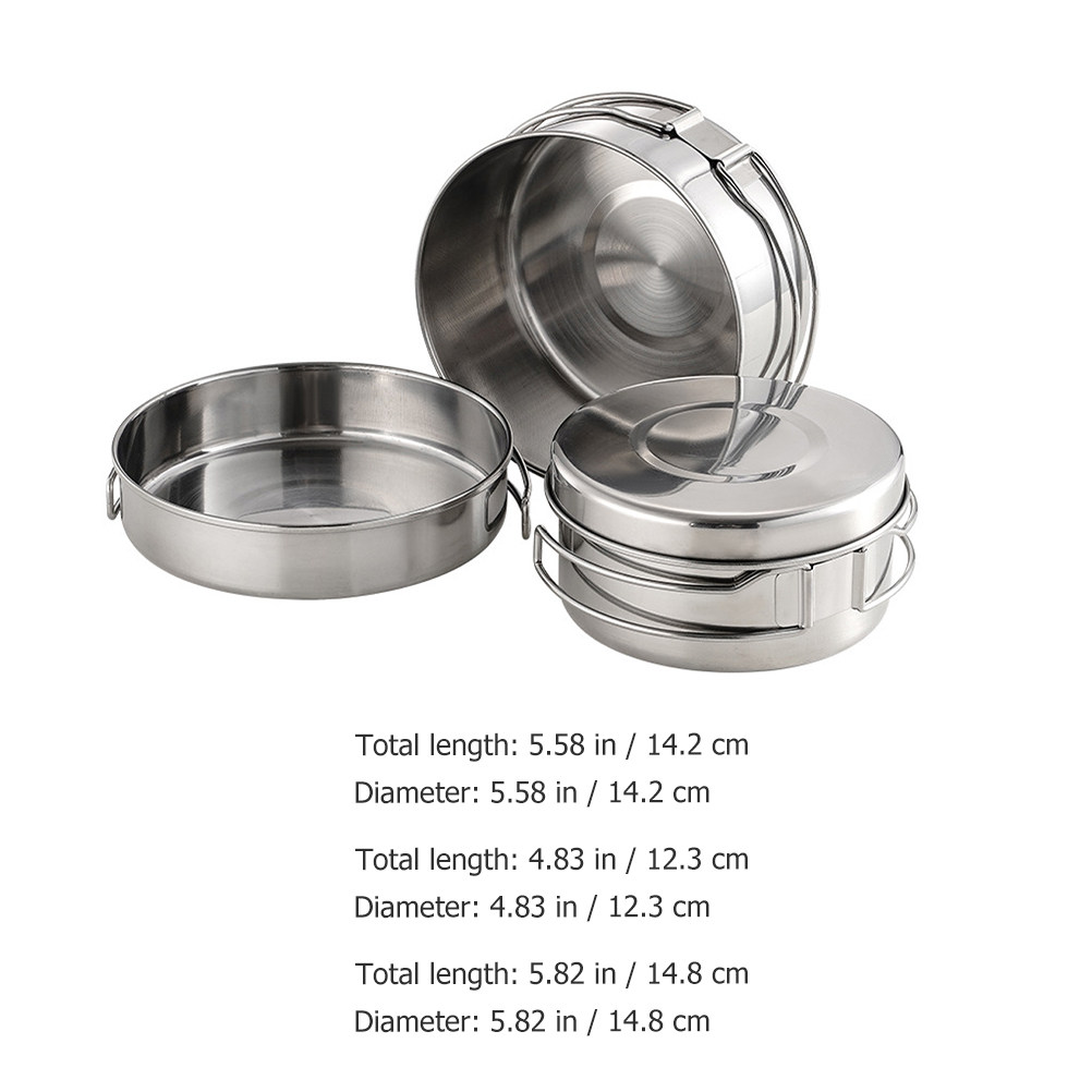 1Set Stainless Steel Camping C - огляд і ціна Camping Cooking Sets