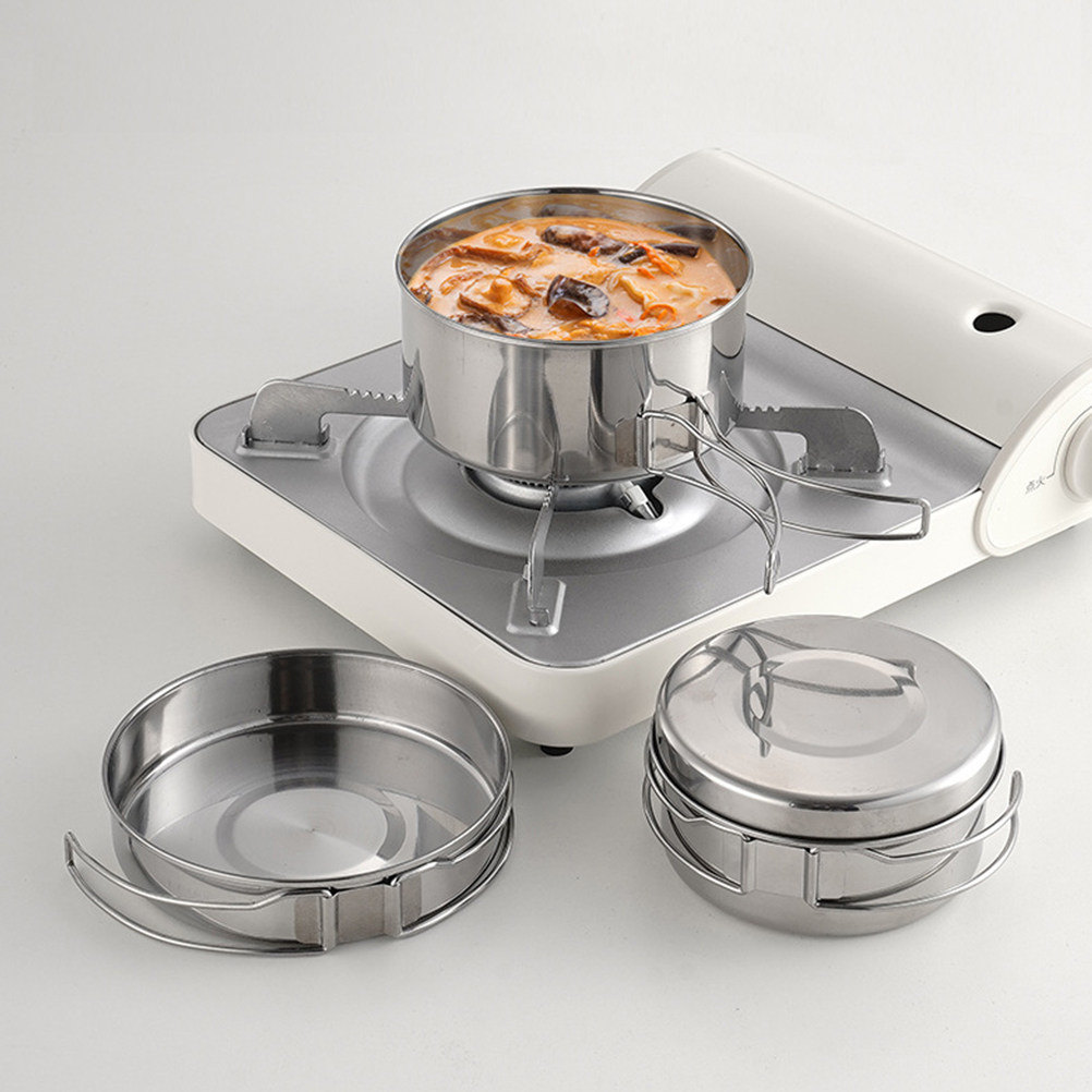 1Set Stainless Steel Camping C - огляд і ціна Camping Cooking Sets