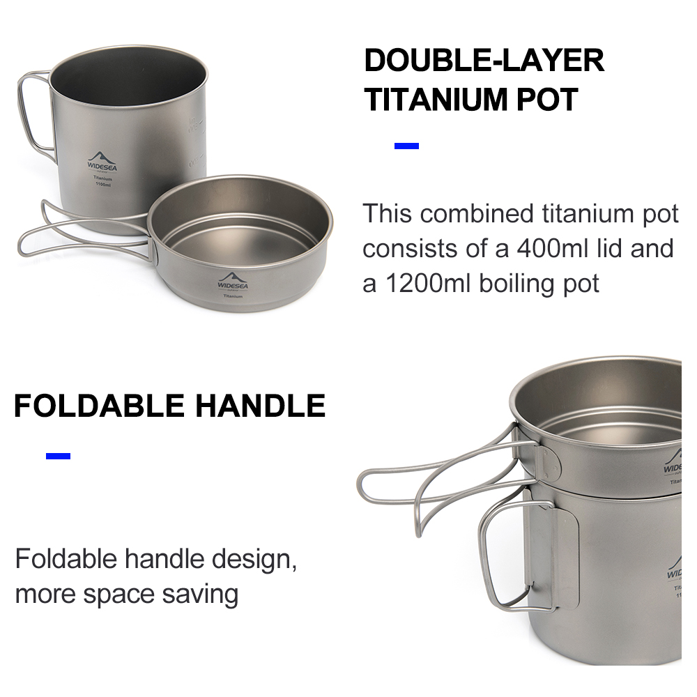 Widesea Ultralight Titanium Ca - огляд і ціна Camping Cooking Books