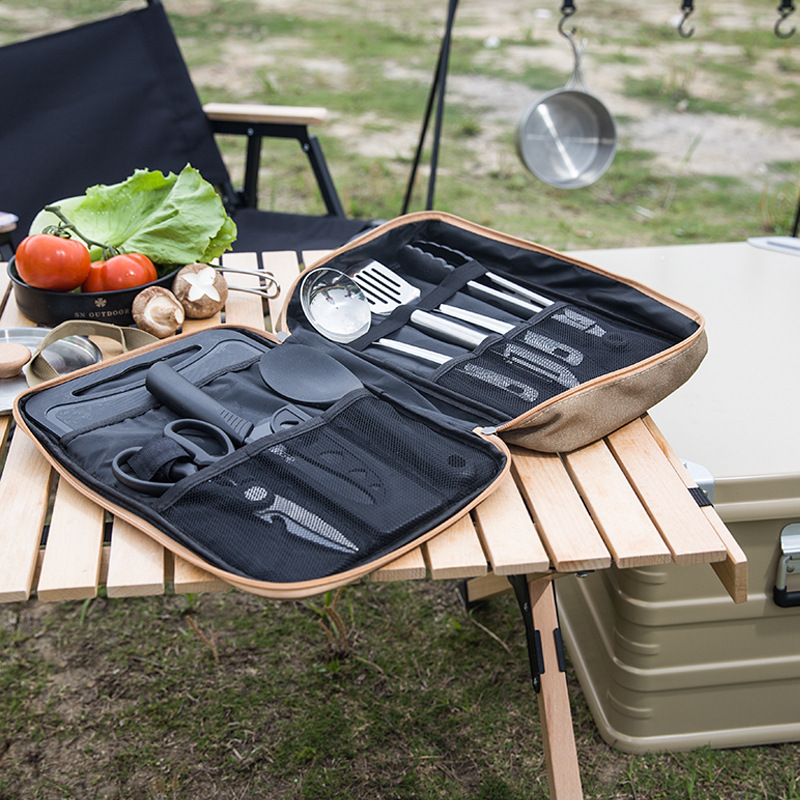 8pcs Camping Kitchen Cookware  - огляд і ціна Camping Cooking Kitchen Set