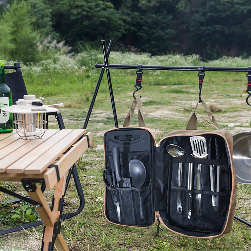 8pcs Camping Kitchen Cookware  - огляд і ціна Camping Cooking Kitchen Set