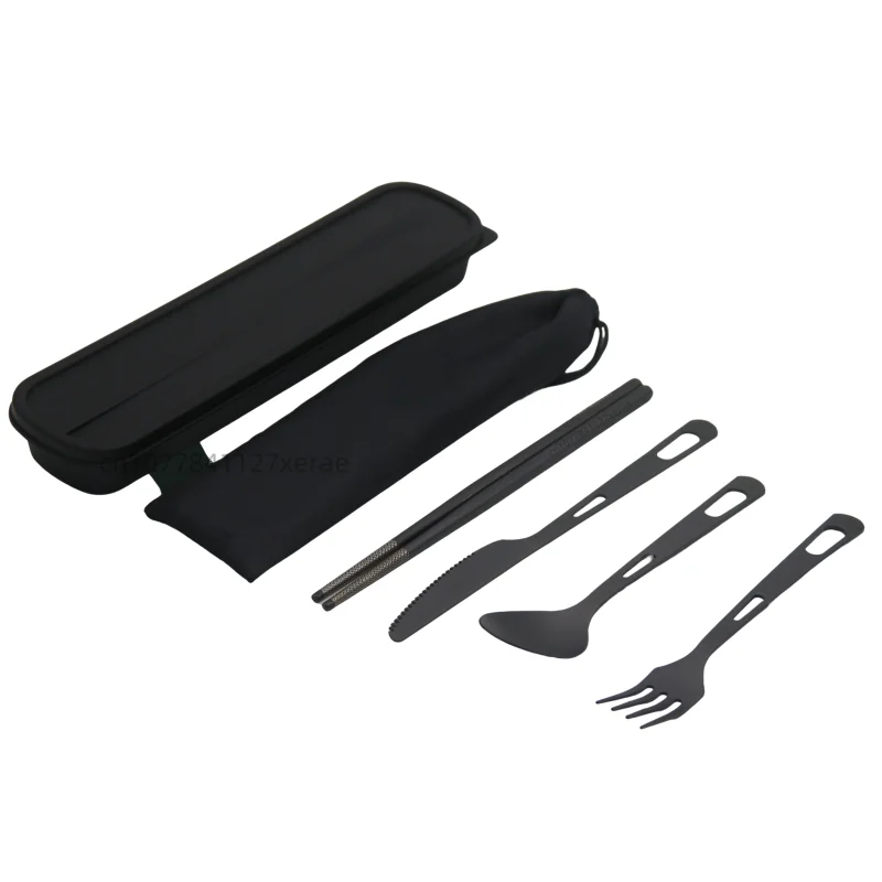 Pure Titanium Black Tableware  - огляд і ціна Camping Cooking Set For 4