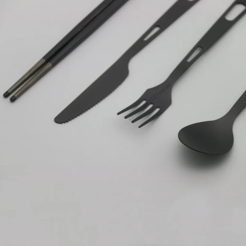 Pure Titanium Black Tableware  - огляд і ціна Camping Cooking Set For 4