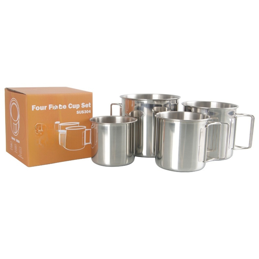 /Stainless /Steel /304 Camping - огляд і ціна Camping Cooking Set For 4