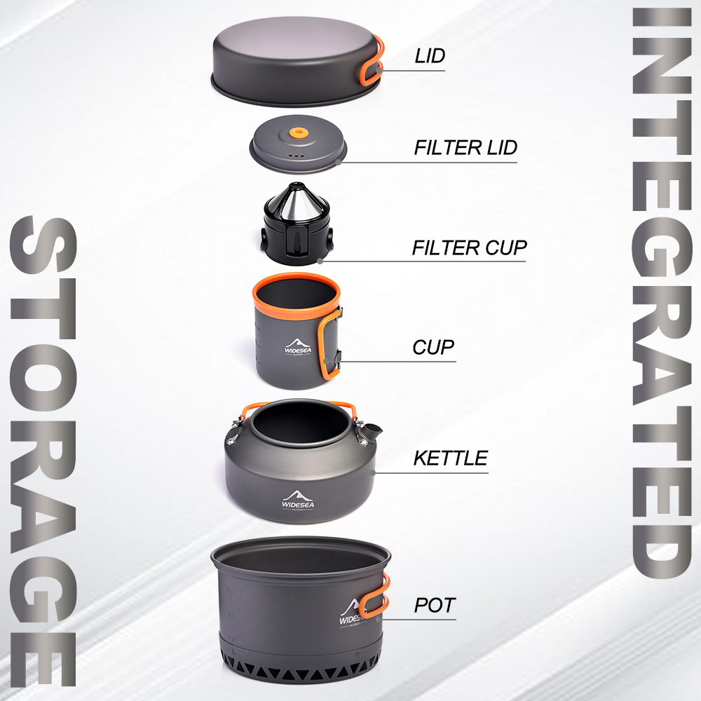 Camping Tableware Outdoor Cook - огляд і ціна Camping Cooking Sets