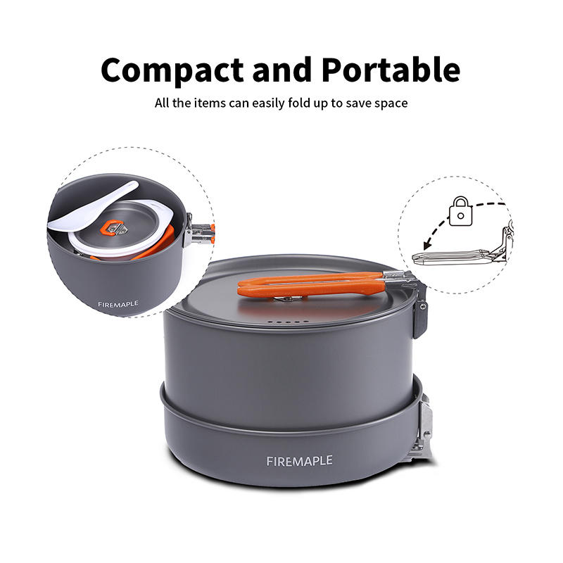 Fire Maple 4-5 Person Cookware - огляд і ціна Camping Cooking Set For 4