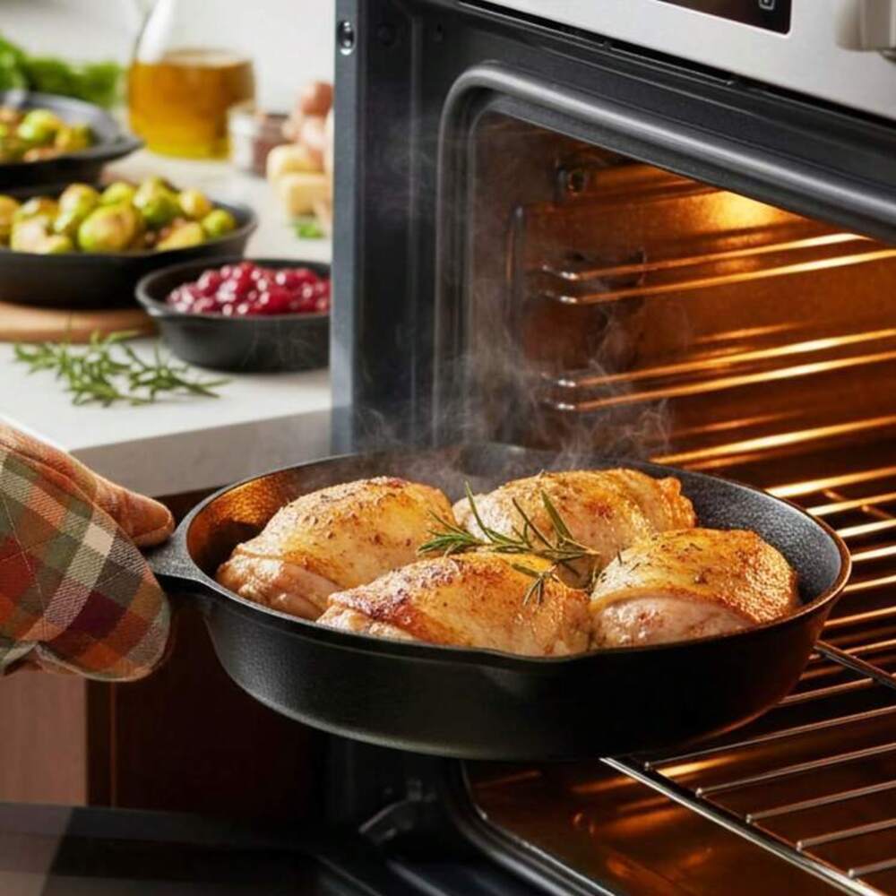 4-Piece Cast Iron Cookware Set - огляд і ціна Camping Cooking Set For 4