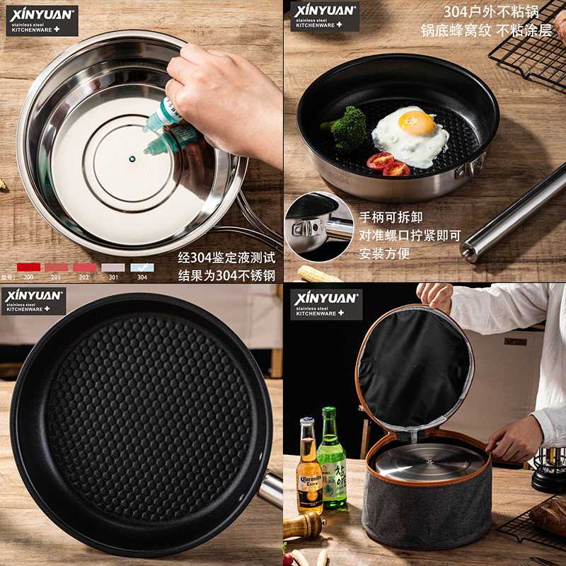Portable Camping Picnic Cookwa - огляд і ціна Camping Cooking Set For 4