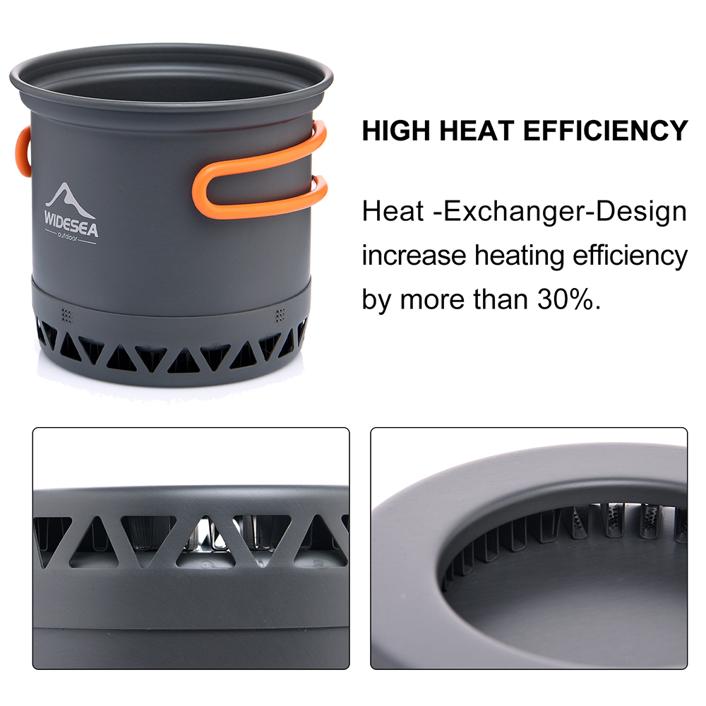 Widesea Camping Pot 1.3L 2.3L  - огляд і ціна Camping Cooking Bundle