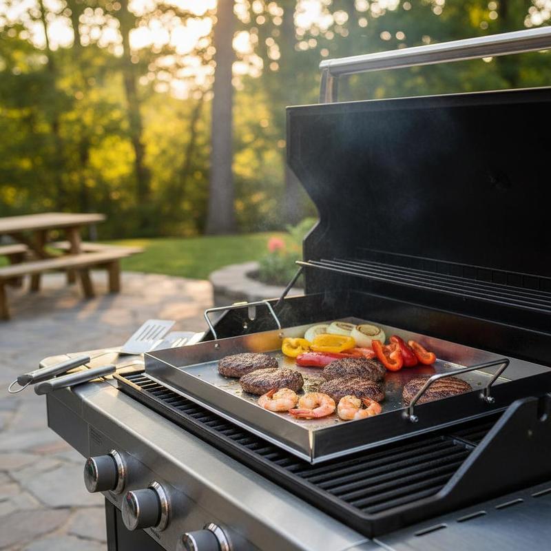 Universal Flat Top Griddle 18x - огляд і ціна Camping Cooking Sets