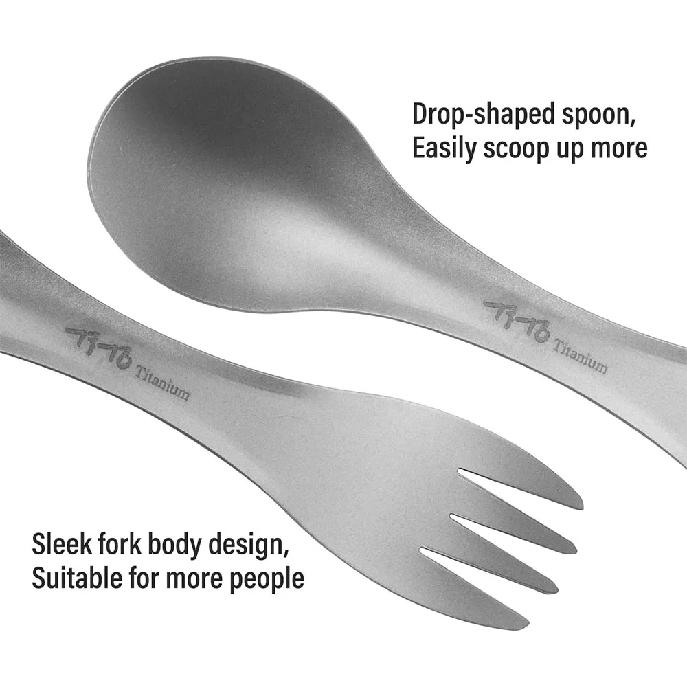 Titanium Spork 2-in-1 Spoon Ul - огляд і ціна Camping Cooking Books