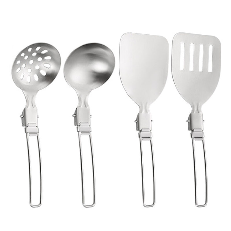 4PCS Outdoor Folding Kitchenwa - огляд і ціна Camping Cooking Set For 4