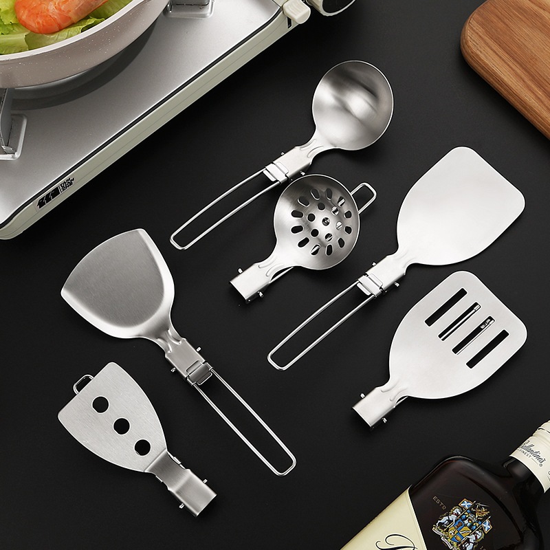 4PCS Outdoor Folding Kitchenwa - огляд і ціна Camping Cooking Set For 4