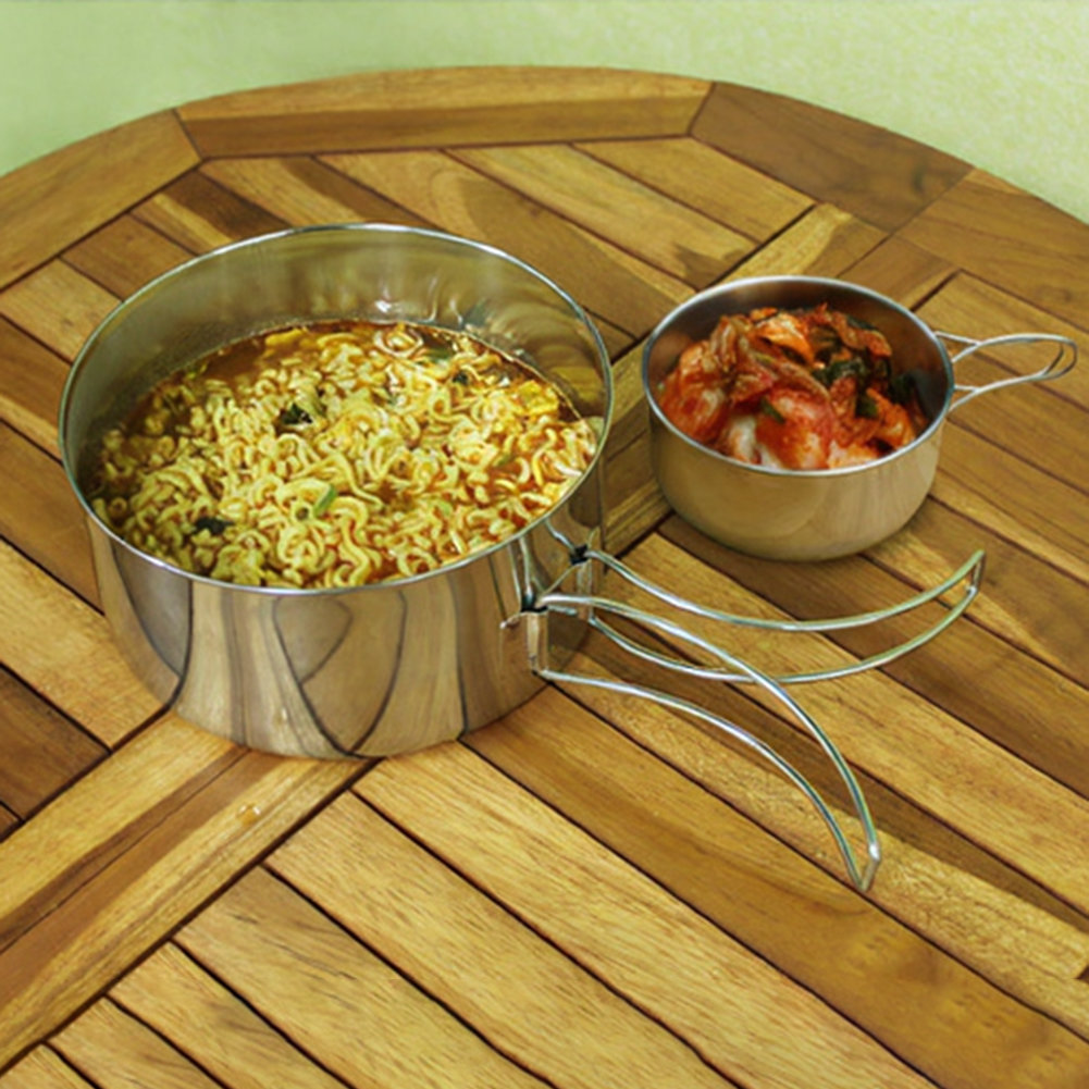 Outdoor Cooking Set 4-Piece St - огляд і ціна Camping Cooking Set For 4