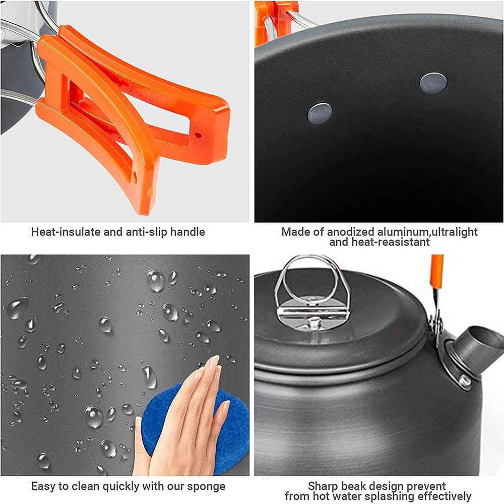 1pcs/1set Camping Cookware Kit - огляд і ціна Camping Cooking Kitchen Set