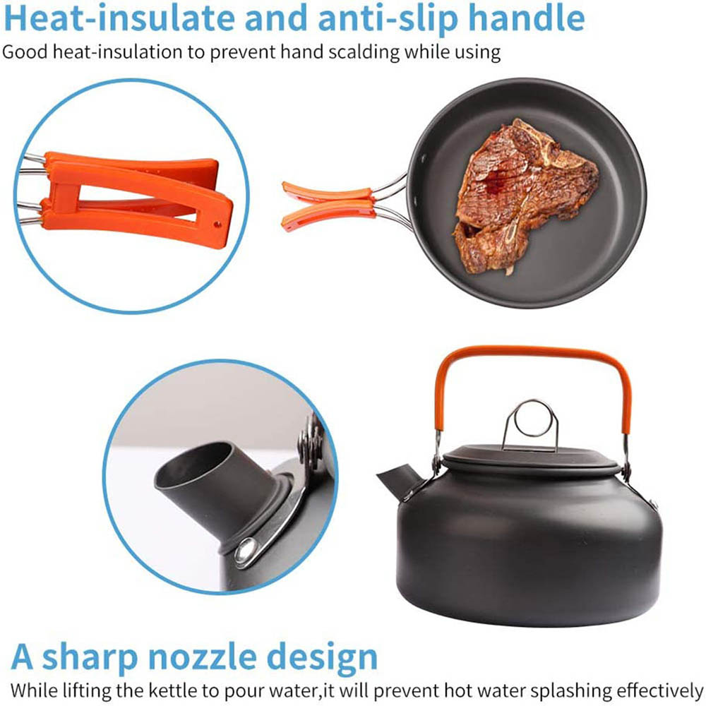1pcs/1set Camping Cookware Kit - огляд і ціна Camping Cooking Kitchen Set