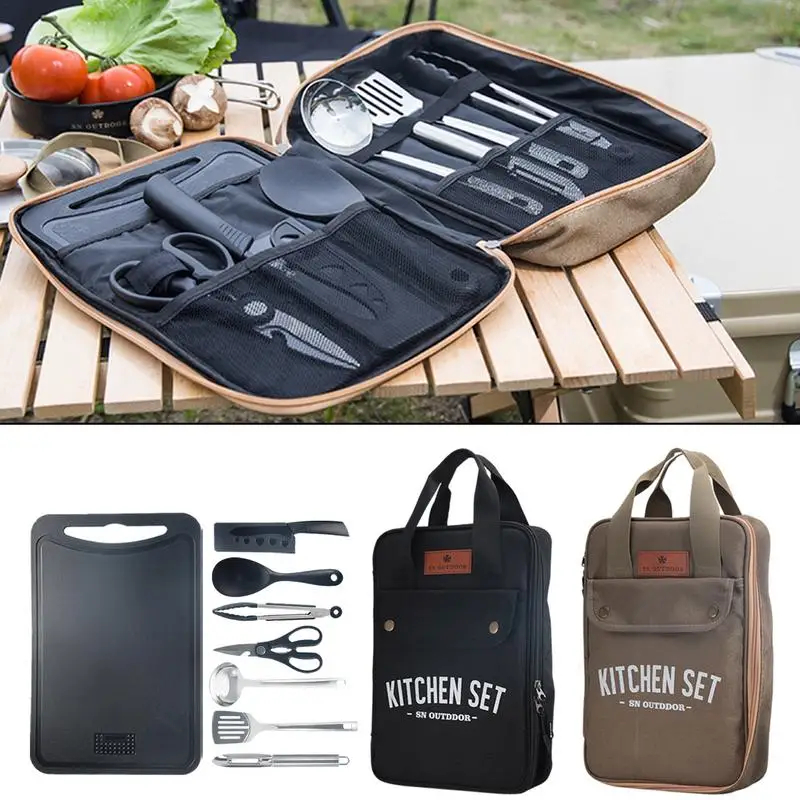 8pcs Camping Kitchen Cookware  - огляд і ціна Camping Cooking Bundle