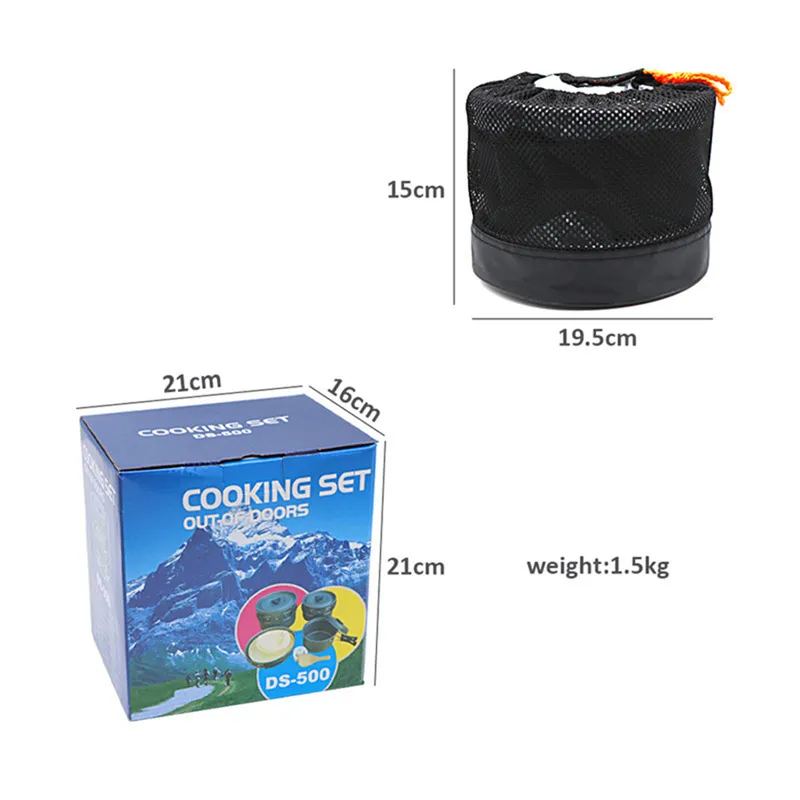 Portable Camping Cookware Set  - огляд і ціна Camping Cooking Set For 4