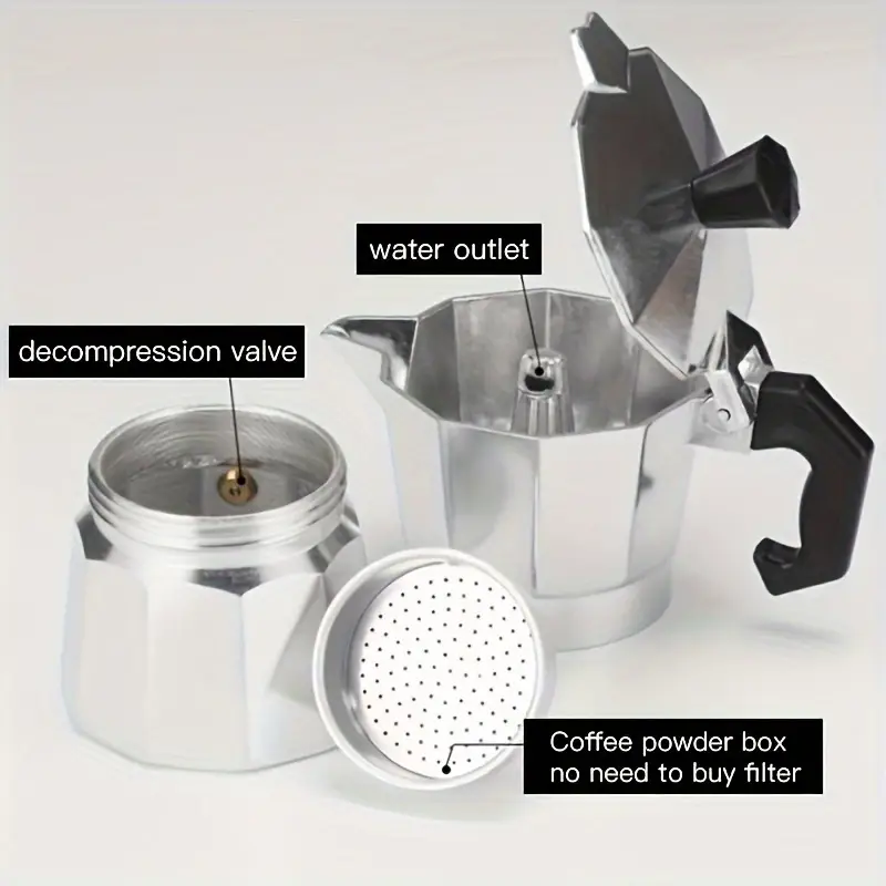Classic Aluminum Moka Pot 50-3 - огляд і ціна Camping Cooking Gear