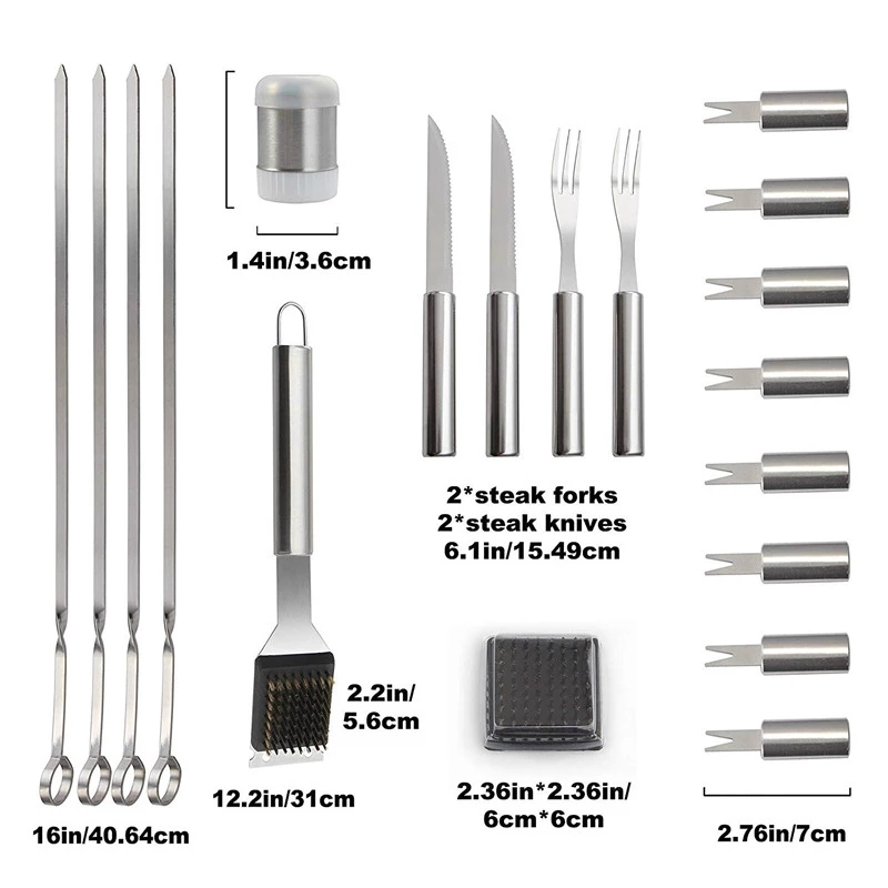 BBQ Tools Set Barbecue Grillin - огляд і ціна Camping Cooking Set For 4