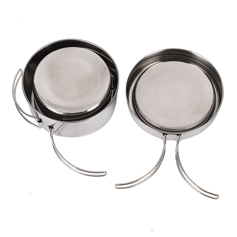 CLS 4-Piece Stainless Steel Ca - огляд і ціна Camping Cooking Set For 4