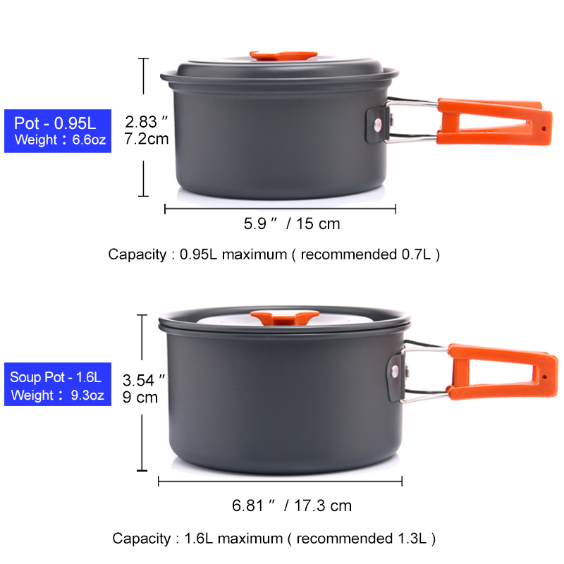 Widesea Camping Outdoor Cookwa - огляд і ціна Camping Cooking Bundle