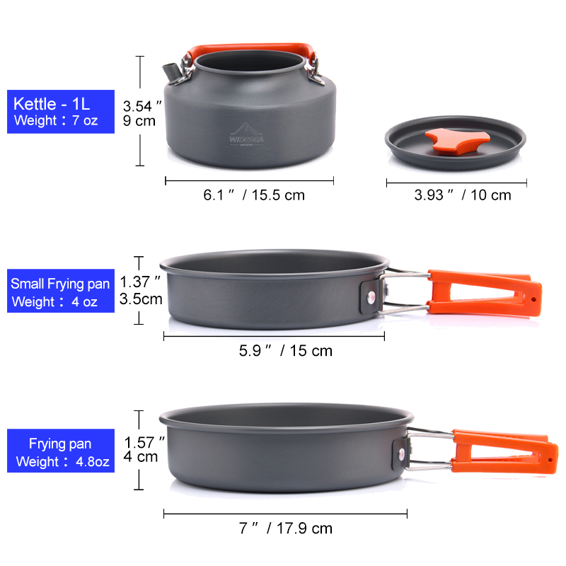 Widesea Camping Outdoor Cookwa - огляд і ціна Camping Cooking Bundle
