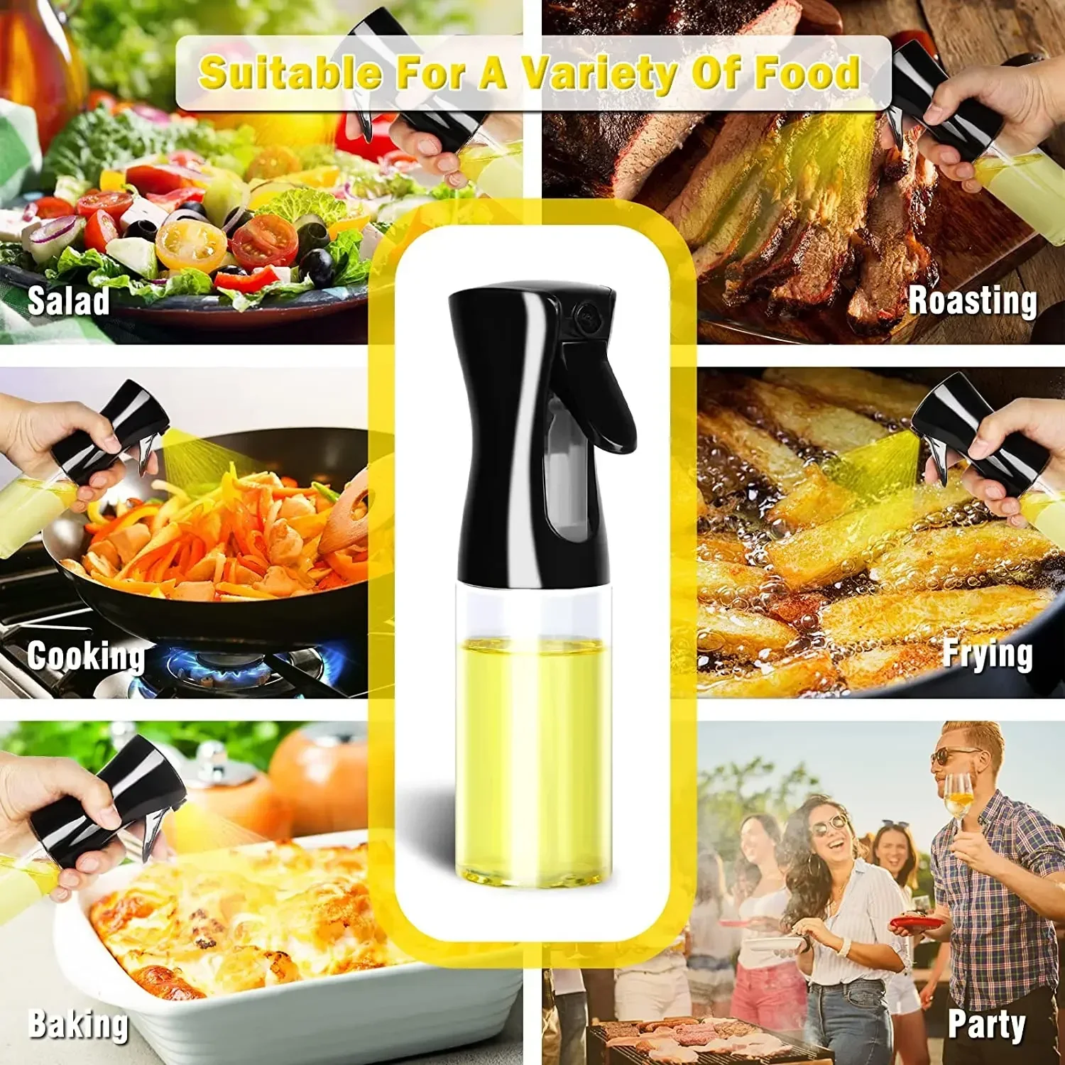 500ml Plastic Oil Spray Bottle - огляд і ціна Camping Cooking Container