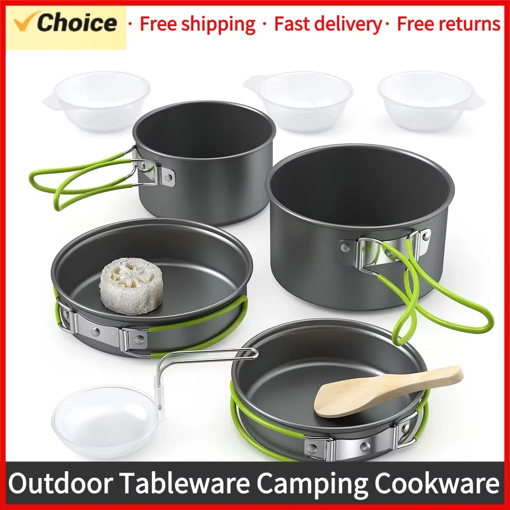 Outdoor Cooking Camping Utensi - огляд і ціна Camping Cooking Set For 4