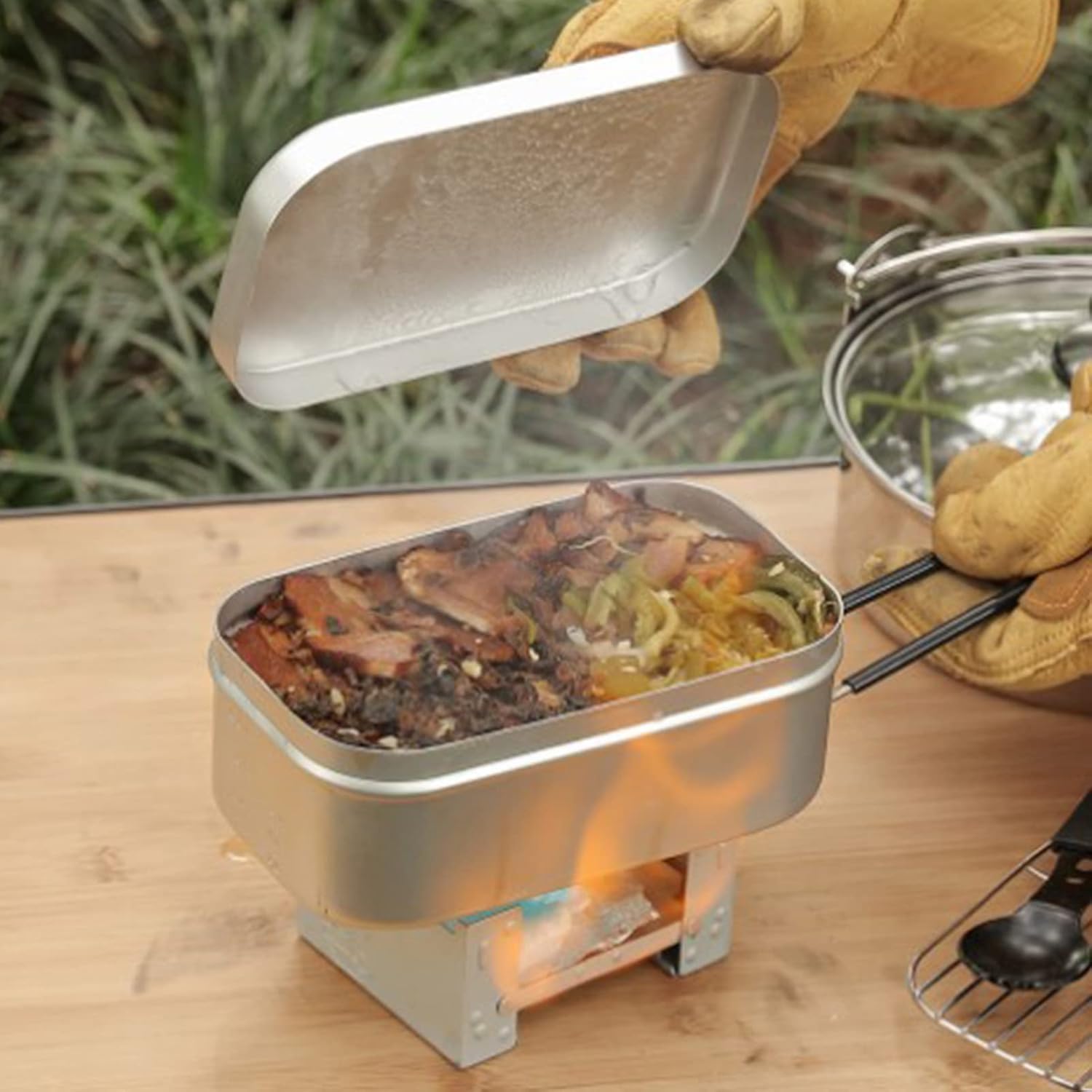 Foldable Bento Box Handle, Lun - огляд і ціна Camping Cooking Books
