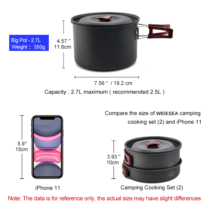 Widesea Camping Cookware Set O - огляд і ціна Camping Cooking Bundle