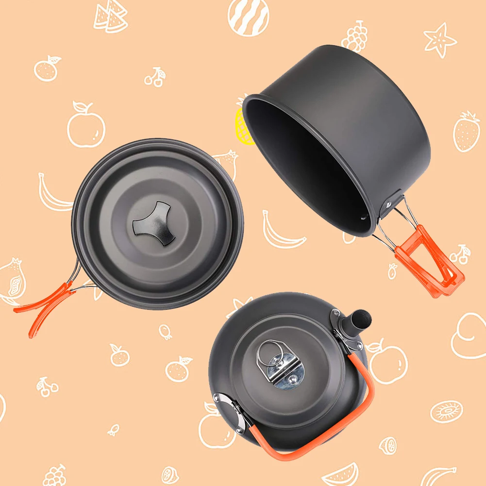 Camping Cookware Kit Kettle Po - огляд і ціна Camping Cooking Sets