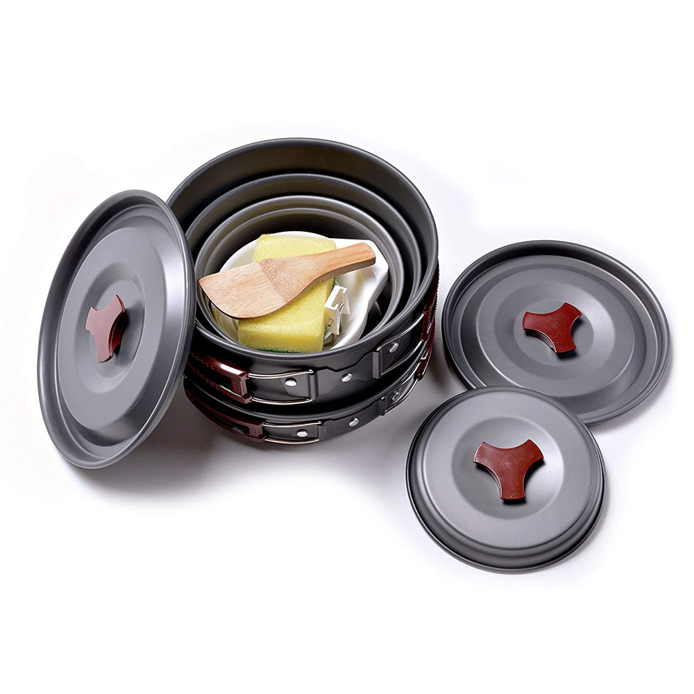 Outdoor Camping Cookware Kit N - огляд і ціна Camping Cooking Kitchen Set