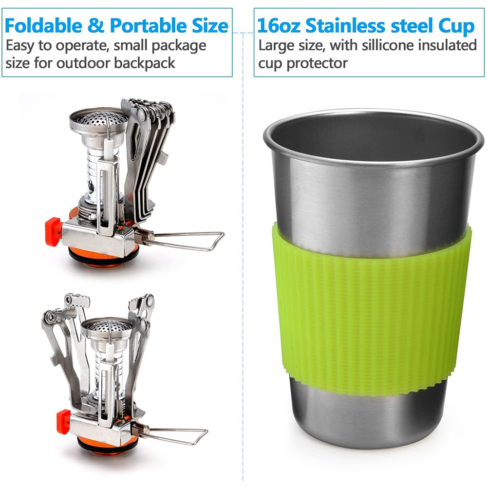 Camping Cookware Kit with Stov - огляд і ціна Camping Cooking Books